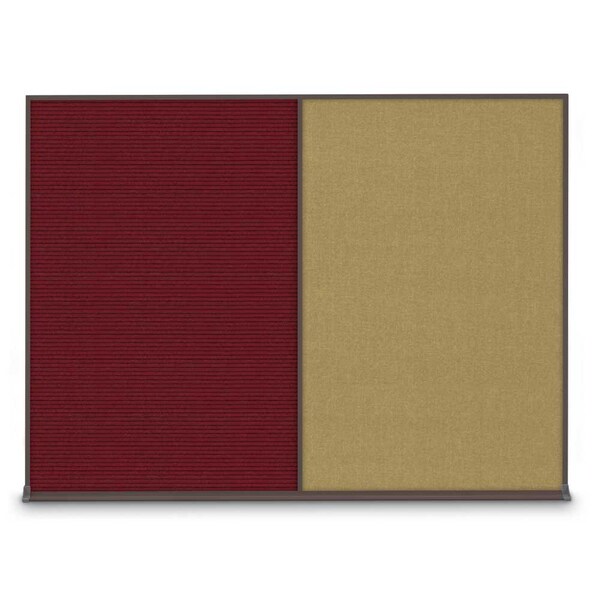 Double Door Radius Plus Corkboard, 60"X